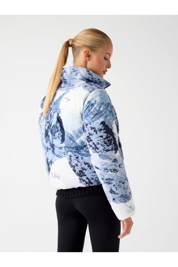 Guess Crop şişme kayak Mont W5BL92W3282 - MAVİ