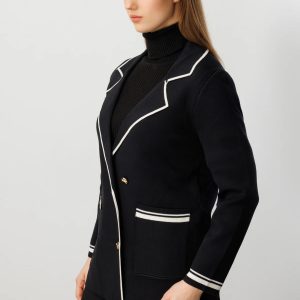 ON TRİKO ONTRİKO Ceket Yaka Torba Cepli Hırka 60906-26k - Siyah