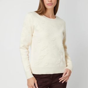 ON TRİKO Kabartmalı Triko Kazak 66363-26k - KREM