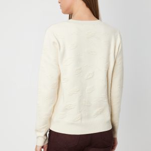 ON TRİKO Kabartmalı Triko Kazak 66363-26k - KREM