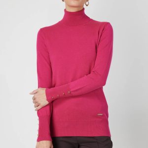 ON TRİKO Balıkçı Yaka Triko Kazak 63503-26K - fusya