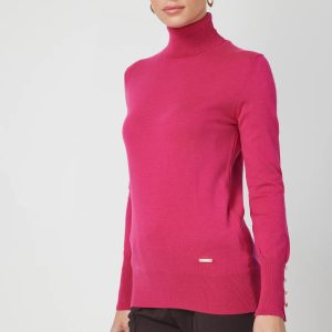 ON TRİKO Balıkçı Yaka Triko Kazak 63503-26K - fusya