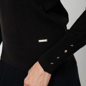 ON TRİKO Balıkçı Yaka Triko Kazak 63503-26K - Siyah