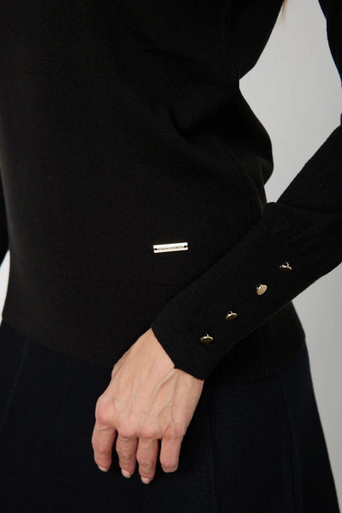 ON TRİKO Balıkçı Yaka Triko Kazak 63503-26K - Siyah