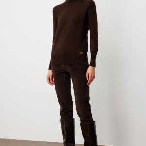 ON TRİKO Balıkçı Yaka Triko Kazak 63503-26K - kahve