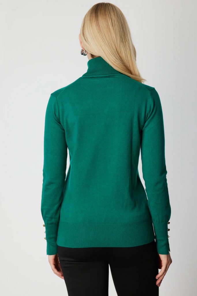 ON TRİKO Balıkçı Yaka Triko Kazak 63503-26K - ZÜMRÜT