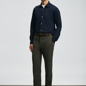 Lufian Carl Erkek Basic Gömlek Regular Fit 112010668-26k - Lacivert