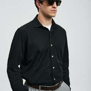 Lufian Carl Erkek Basic Gömlek Regular Fit 112010668-26k - Siyah