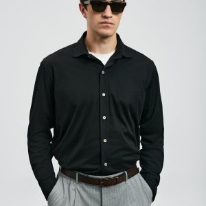 Lufian Carl Erkek Basic Gömlek Regular Fit 112010668-26k - Siyah