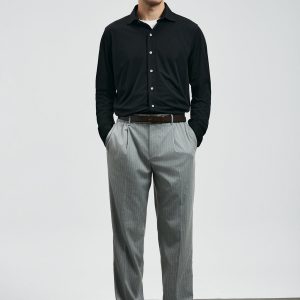 Lufian Carl Erkek Basic Gömlek Regular Fit 112010668-26k - Siyah