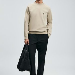 Lufian  Daren Smart Erkek Chino Pantolon Slim Fit Erkek Pantolon HAKİ - Siyah