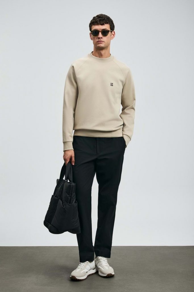 Lufian  Daren Smart Erkek Chino Pantolon Slim Fit Erkek Pantolon HAKİ - Siyah