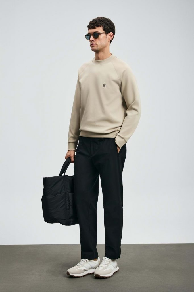 Lufian  Daren Smart Erkek Chino Pantolon Slim Fit Erkek Pantolon HAKİ - Siyah