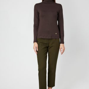 ON TRİKO Balıkçı Yaka Basic Bluz 61433-26k - kahve