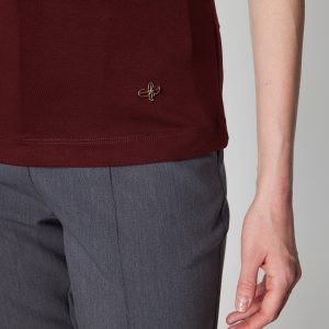 ON TRİKO Dik Yaka Kolsuz Basic Bluz 61432-26k - bordo