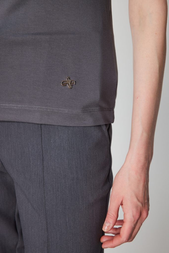 ON TRİKO Dik Yaka Kolsuz Basic Bluz 61432-26k - ANTRASİT