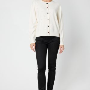 ON TRİKO Taş Detaylı Sıfır Yaka Triko Hırka 60344-26k - BEJ