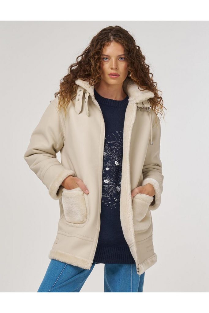 Kayra Kemer Köprülü Suni Deri Kaban 17023-26k - KREM