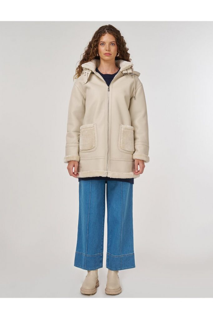 Kayra Kemer Köprülü Suni Deri Kaban 17023-26k - KREM