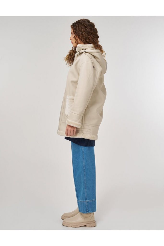 Kayra Kemer Köprülü Suni Deri Kaban 17023-26k - KREM