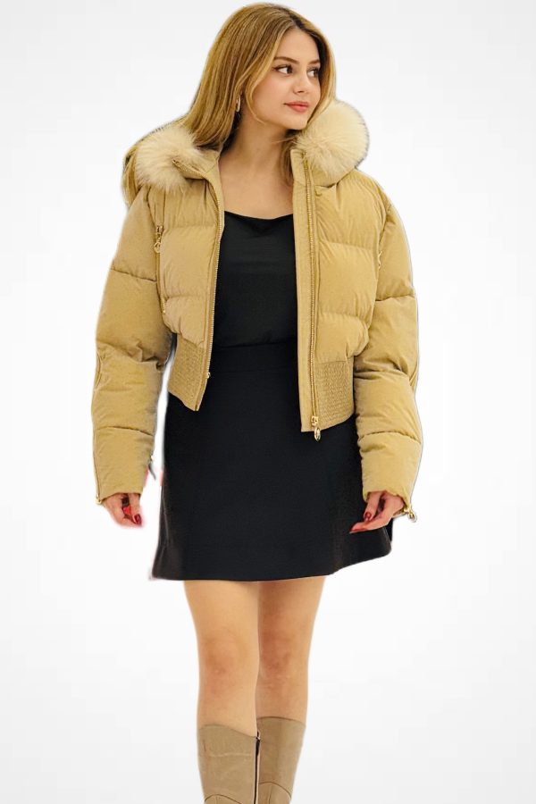 centilmen Kürk Detaylı Kısa Mont 5484-26k