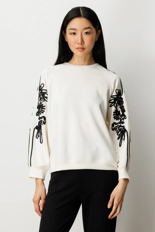 ON TRİKO Kolları İşlemeli Sweat 66323-26k