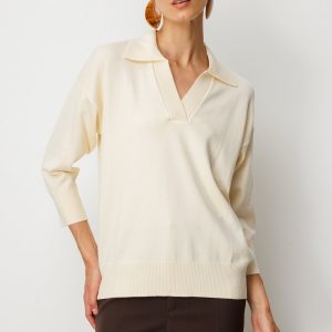 ON TRİKO Truvakar Kol Triko Kazak 65301-26k - Mor