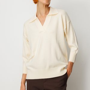 ON TRİKO Truvakar Kol Triko Kazak 65301-26k - KREM