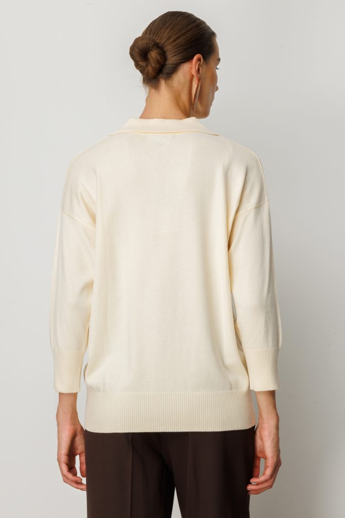 ON TRİKO Truvakar Kol Triko Kazak 65301-26k - KREM