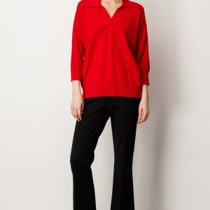 ON TRİKO Truvakar Kol Triko Kazak 65301-26k - KIRMIZI