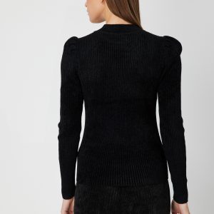 ON TRİKO Transparan Detaylı Kadife Bluz 60415-26K - Siyah