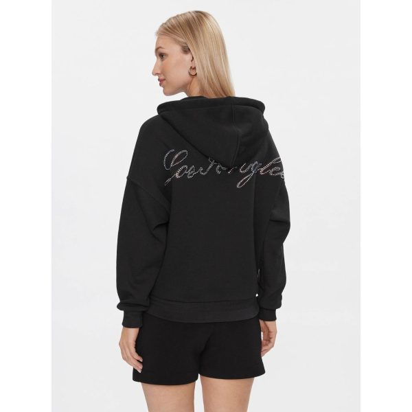 Guess Hood Kadın Sweatshırt - Siyah