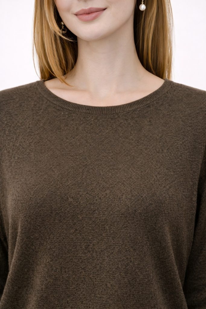 BDK Bisiklet Yaka Triko Kazak 26KRS930 - K.HAKİ