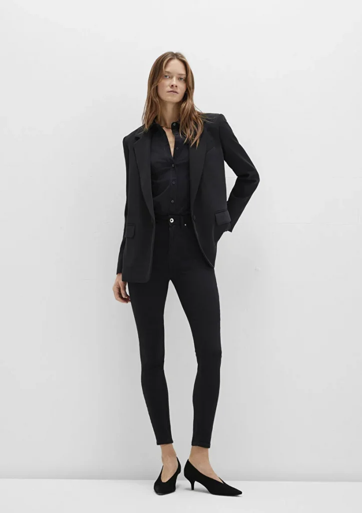 MAVİ Serenay Gold Shape Siyah Jean Pantolon 82211 - Siyah