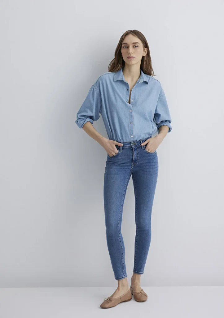 MAVİ Tess Gold Luxury Vintage Indigo Mavisi Jean Pantolon 82232 - ORTA MAVİ