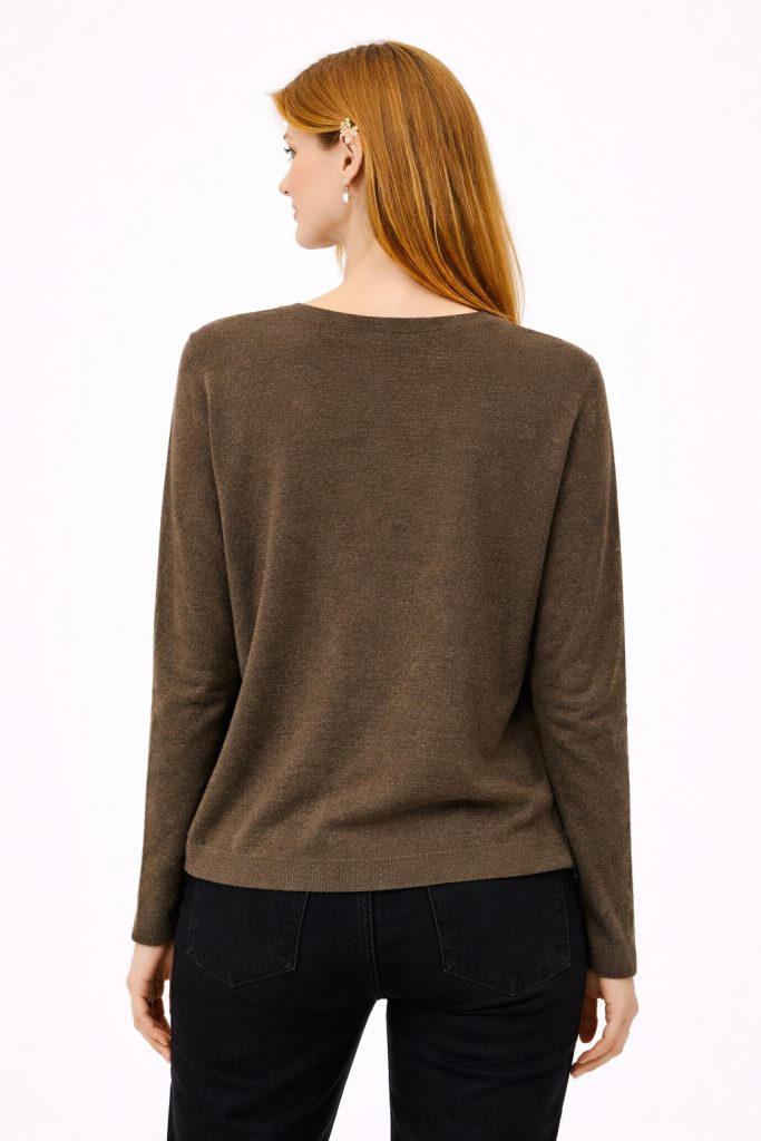 BDK Bisiklet Yaka Triko Kazak 26KRS930 - K.HAKİ