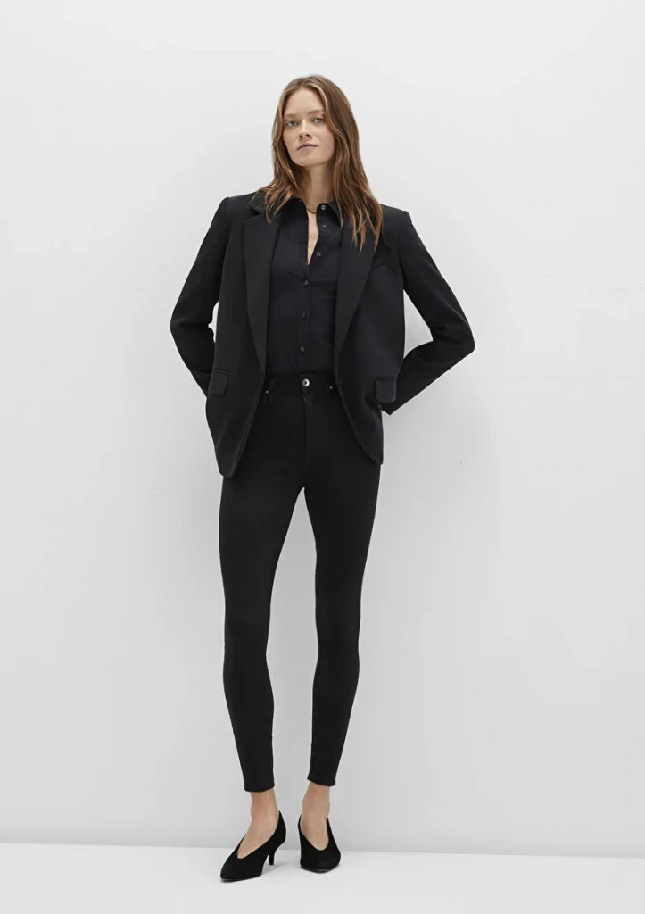 MAVİ Serenay Gold Shape Siyah Jean Pantolon 82211 - Siyah