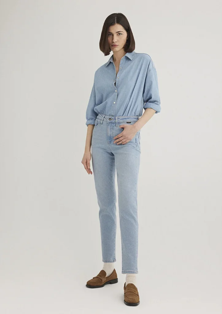 MAVİ Cindy Gold Shape Açık Mavi Jean Pantolon 87925 - A.MAVİ