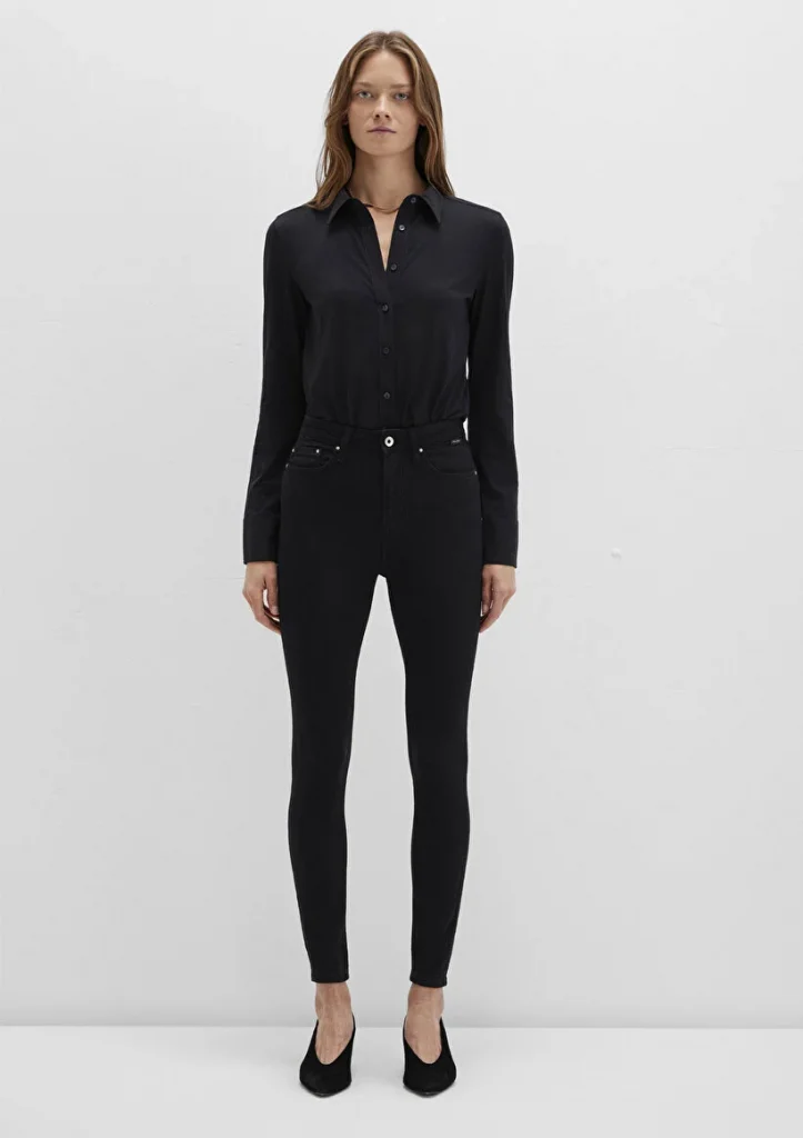 MAVİ Serenay Gold Shape Siyah Jean Pantolon 82211 - Siyah