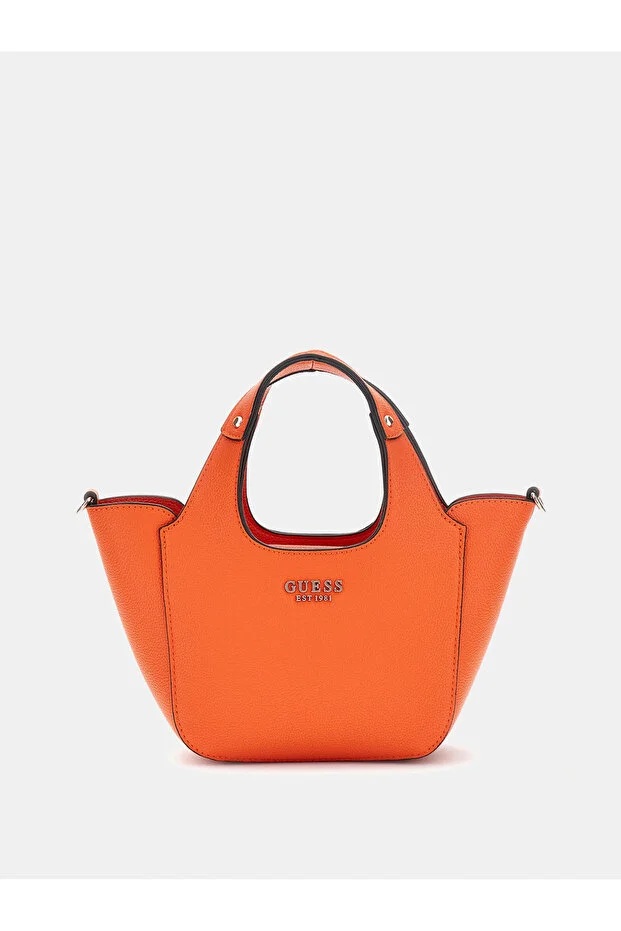 GUESS İki Parçalı Calista Portföy Çantalı El Çantası  HWBB7334750 - turuncu