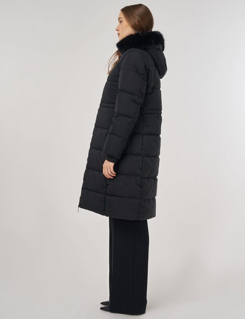 KAYRA Hotfix Baskılı Anorak Mont 27346 - Siyah