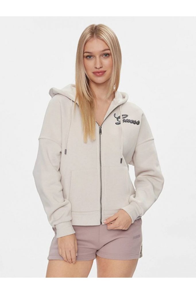 Guess Hood Kadın Sweatshırt - BEJ