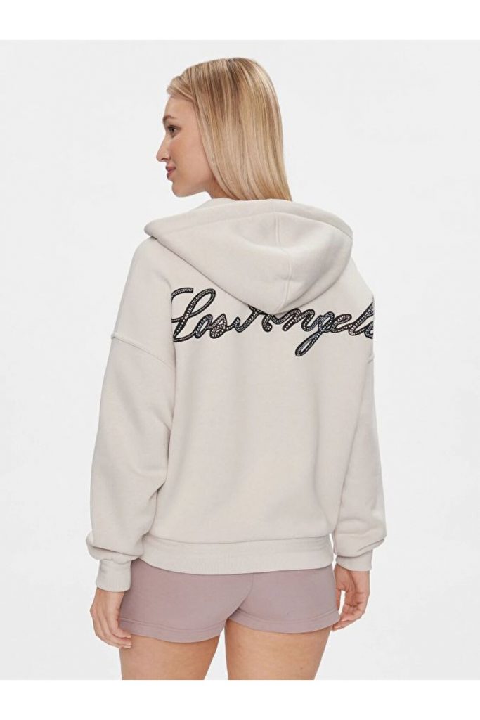 Guess Hood Kadın Sweatshırt - BEJ