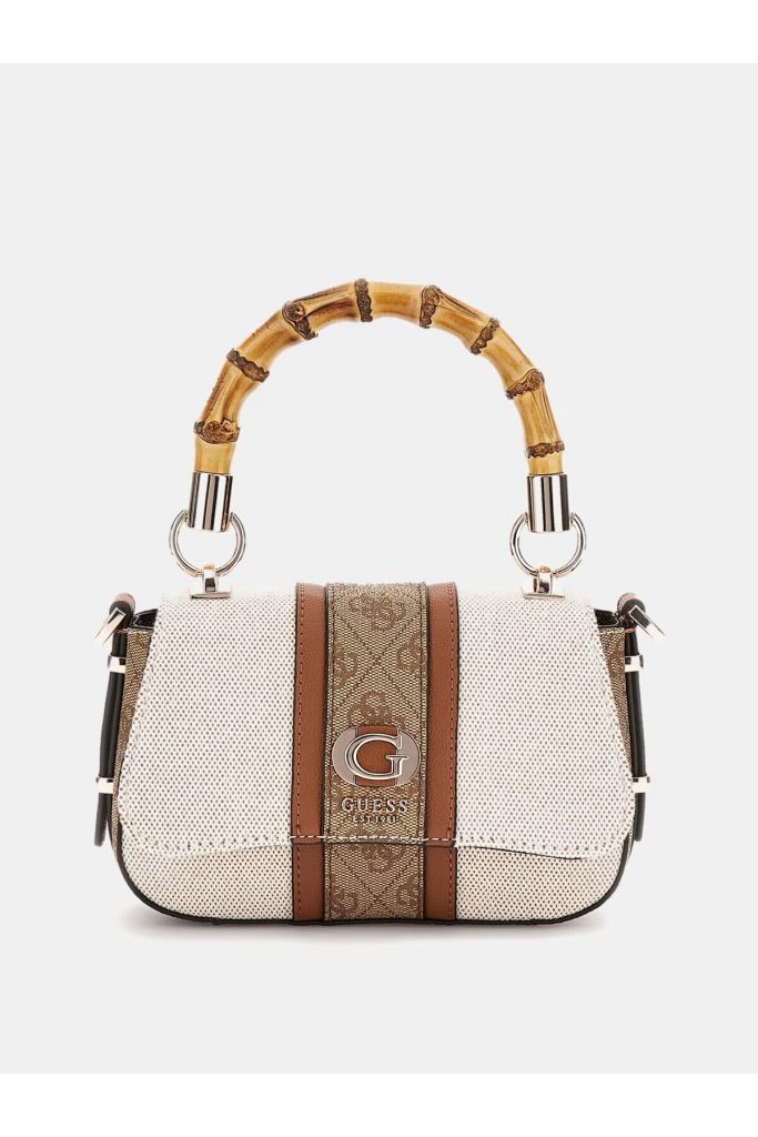 Guess Kerima 4G Logolu Mini El Çantası HWAG9337780-25 - kahve