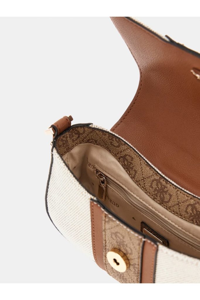 Guess Kerima 4G Logolu Mini El Çantası HWAG9337780-25 - kahve