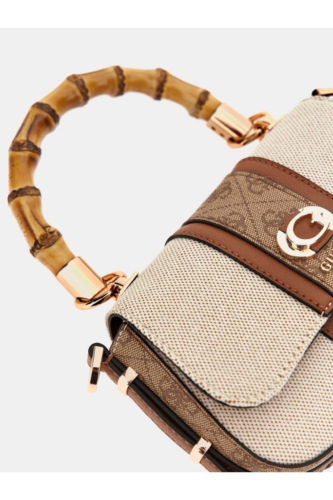 Guess Kerima 4G Logolu Mini El Çantası HWAG9337780-25 - kahve