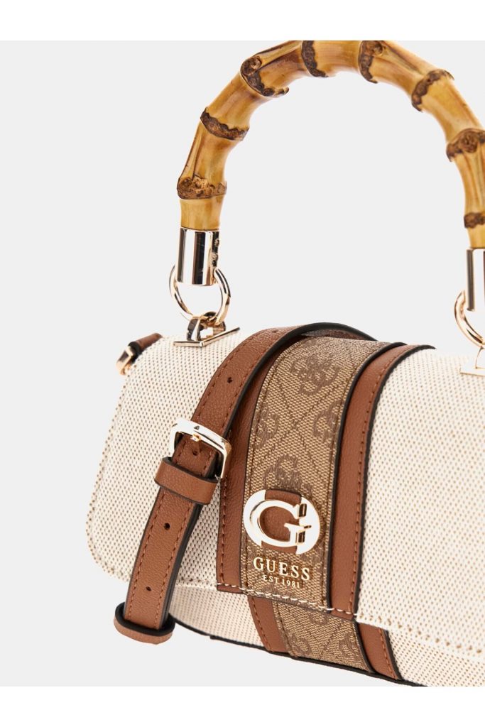 Guess Kerima 4G Logolu Mini El Çantası HWAG9337780-25 - kahve