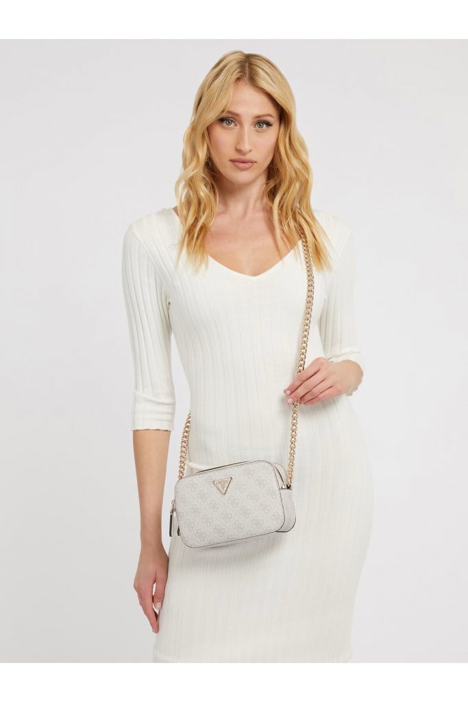 Guess 4G Logolu Noelle Çapraz Mini Çanta HWBD7879140-25 - KREM