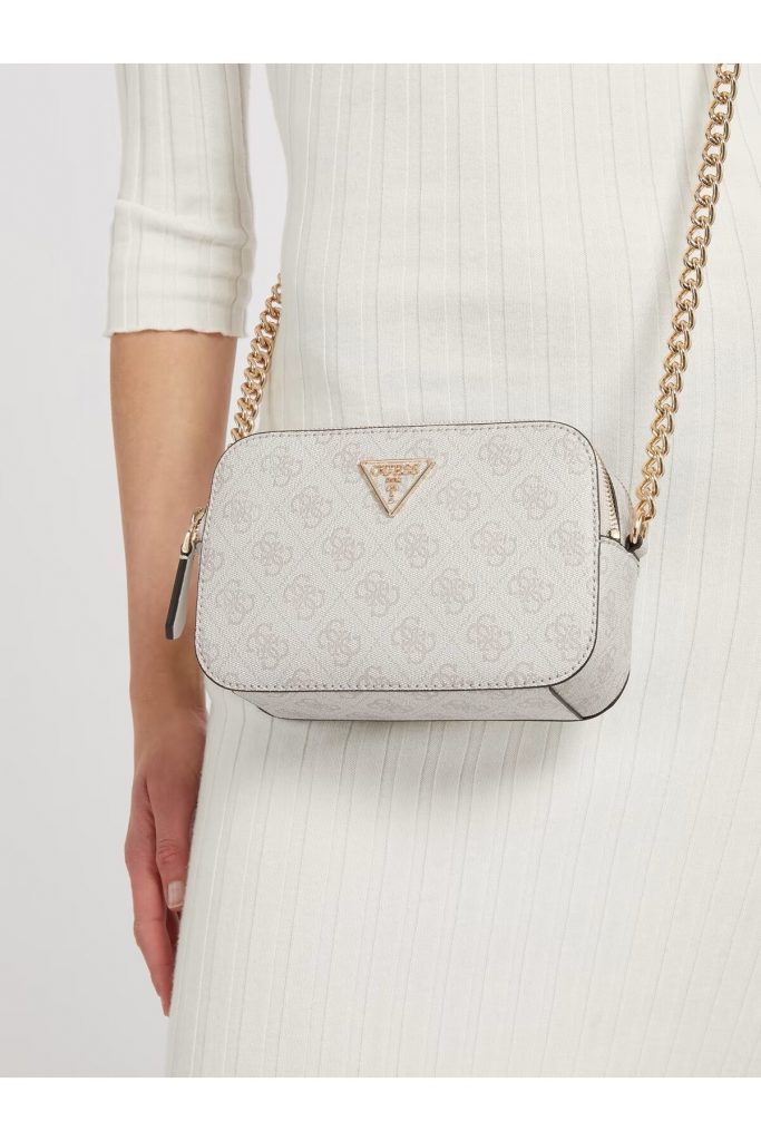 Guess 4G Logolu Noelle Çapraz Mini Çanta HWBD7879140-25 - KREM