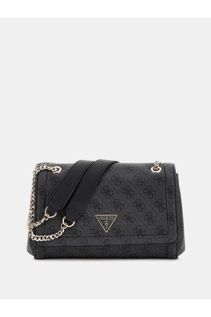 Guess 4G Logolu Noelle Çapraz Çanta HWBG7879210-25 - ANTRASİT